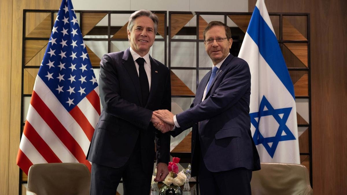 Antony Blinken e Isaac Herzog presidente israel secblinken