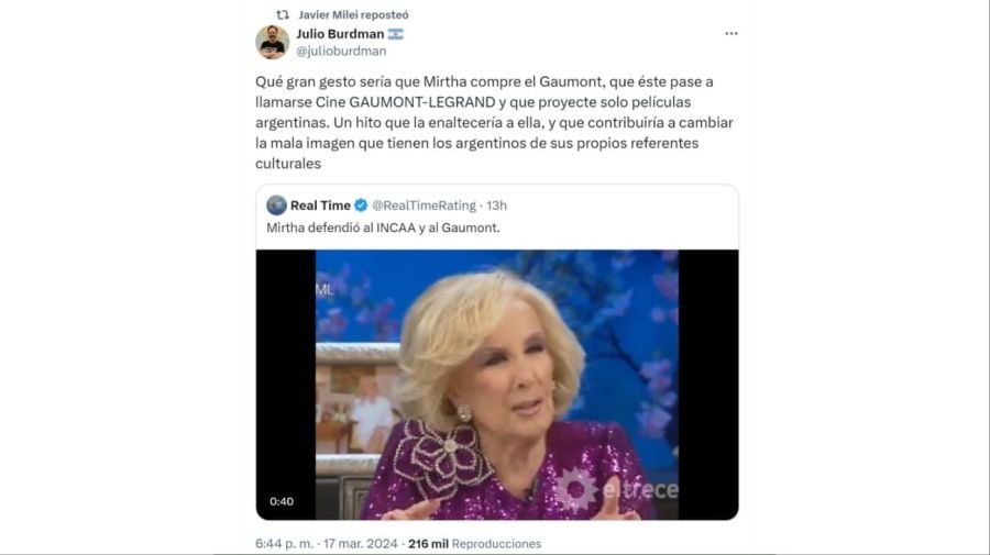 Milei Mirtha Legrand g_20240318