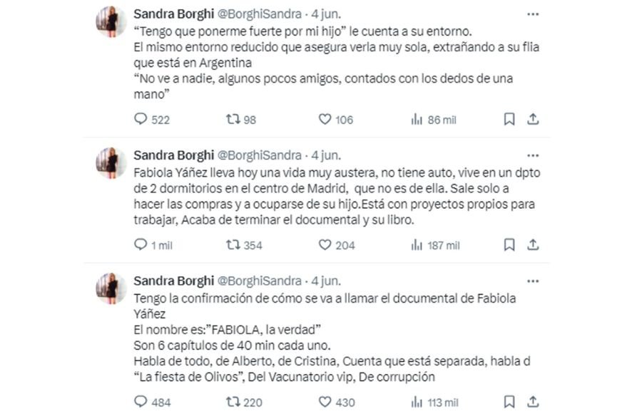 Sandra Borghi habló de la serie de Fabiola Yáñez 20240605