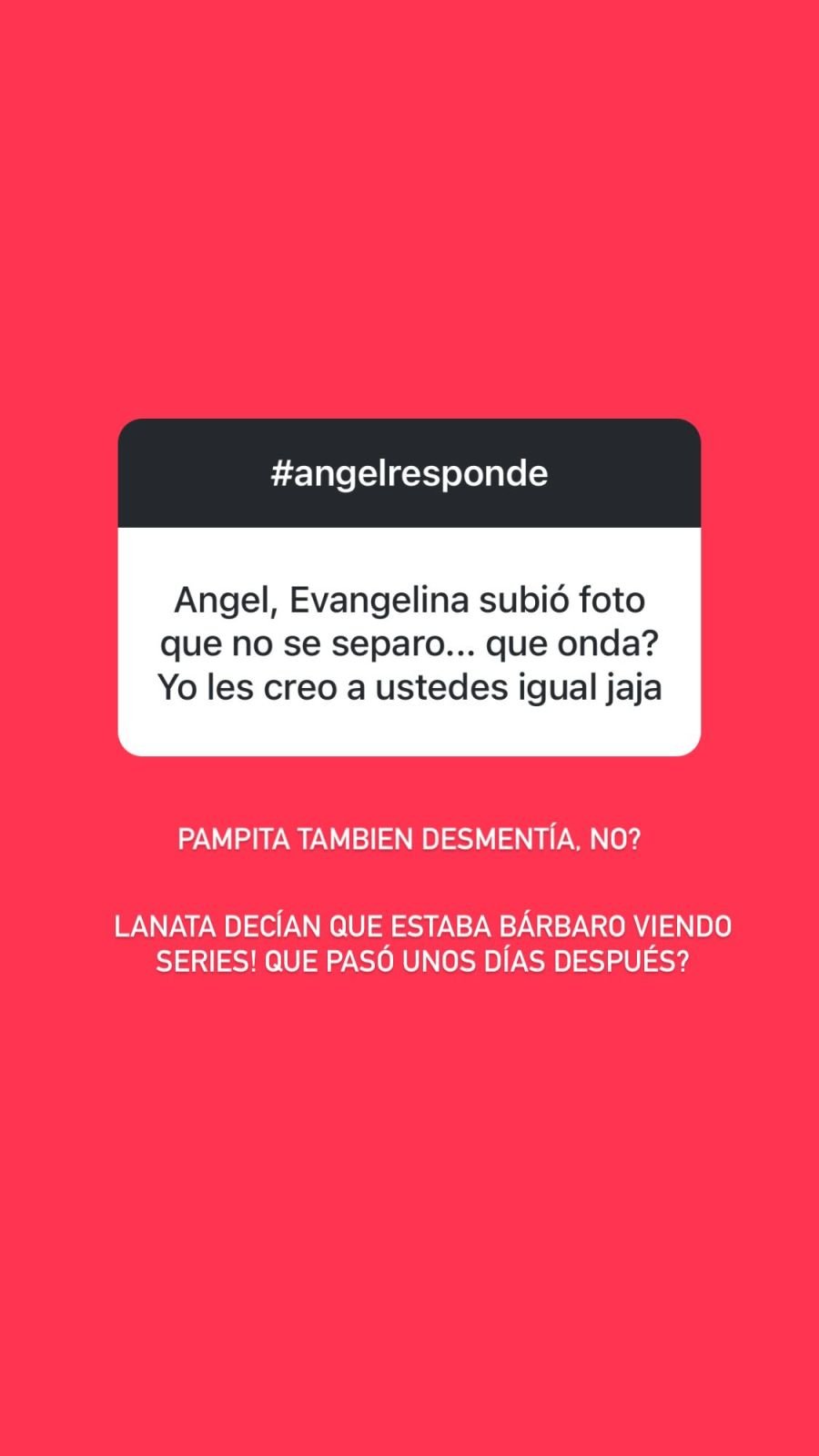 Ángel de Brito cuestionó a Evangelina Anderson y la desmentida sobre su separación con Demichelis