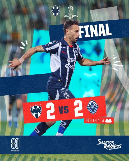 Sergio Canales y Sergio Ramos marcaron en el 2-2 de los Rayados contra Vancouver Whitecaps