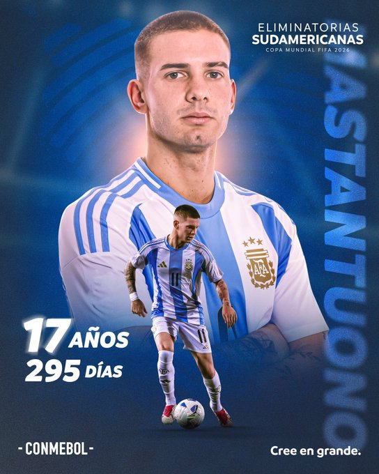 Mastantuono debuta con Argentina con 17 años entre conjeturas sobre paso al Real Madrid