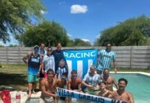 “Racing es familia”: hinchas de Carlos Paz vivieron juntos la previa de la final en Santiago