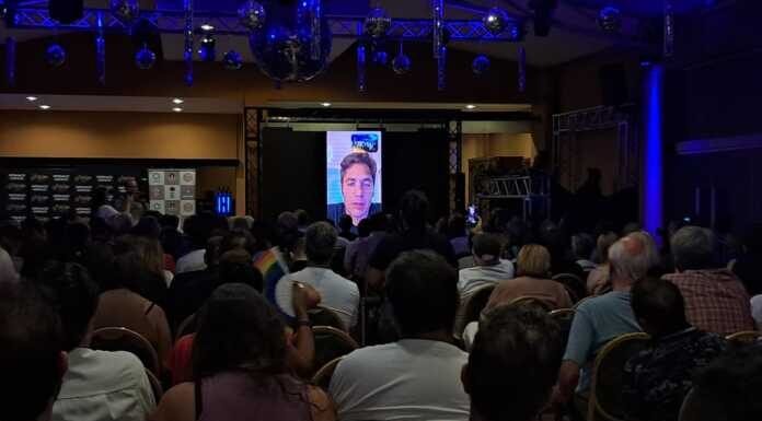 Kicillof envió un mensaje virtual a la militancia del PJ reunida en Carlos Paz