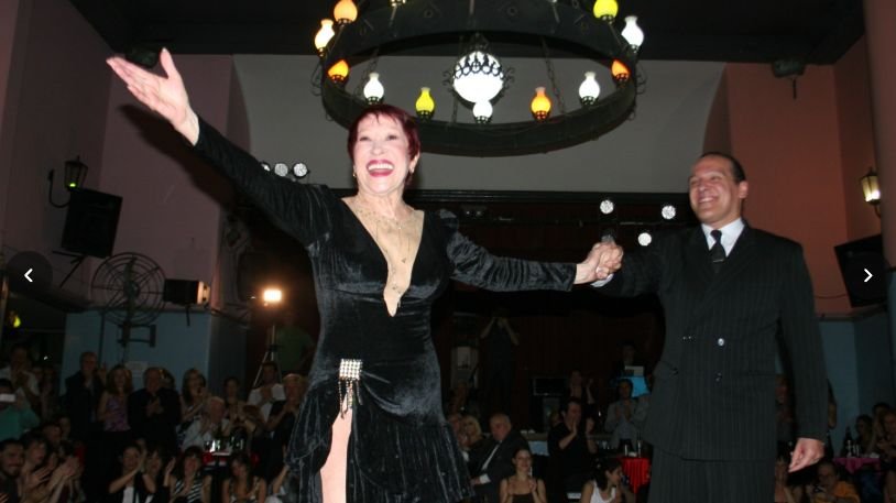 Murió María Nieves, una bailarina de tango mágica e inolvidable.