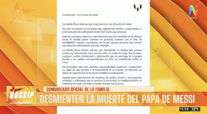 Preocupación por Jorge Messi: la palabra oficial de la familia tras las versiones que circularon