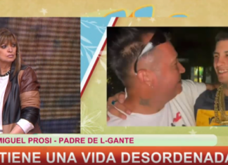 Exclusivo de “Te veo”: Miguel Prosi, padre de L-Gante, reveló que su hijo tiene “una vida desordenada” y Wanda Nara lo aleja de los “excesos