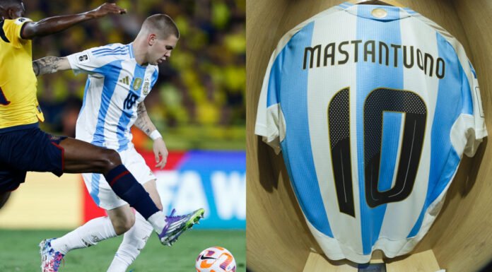 Mastantuono quita el récord del ’10’ a Maradona en su partido más gris con Argentina