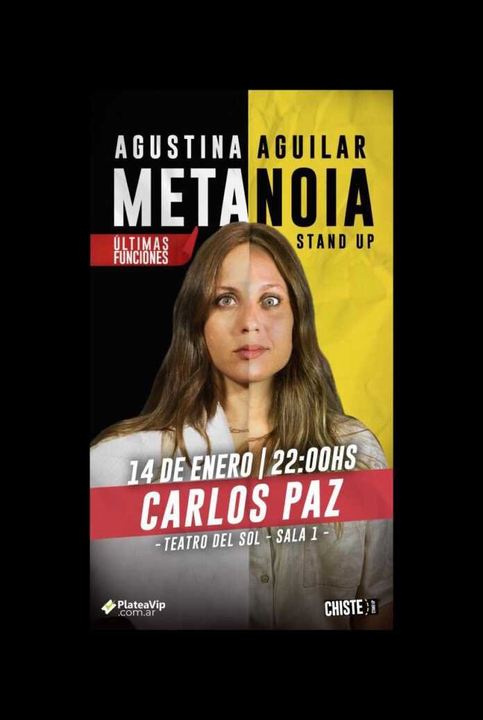 Agustina Aguilar trae su stand-up “Metanoia” a Carlos Paz