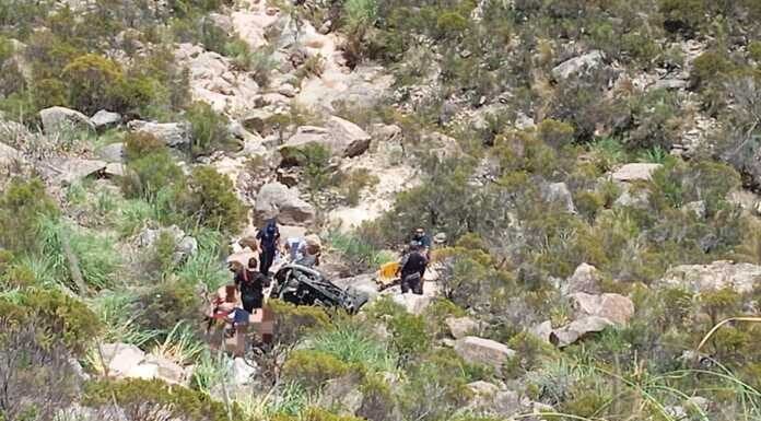 Trágico accidente en las Altas Cumbres: una mujer murió tras desbarrancar un auto