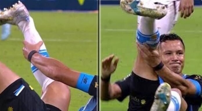 Brutal lesión en Brasil: Marlon se queda con el tobillo colgando tras sufrir una grave fractura